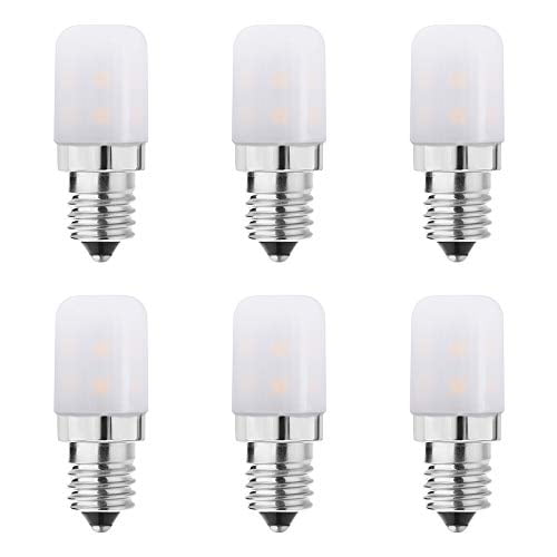 Makergroup E12 LED Light Bulbs for Refrigerator Flea Trap Dryer Drum Salt Light Night Light Bulbs C7 Candelabra Base Bulbs 120V 2W Cool White 6000K 2-Pack Makergroup E12 LED Light Bulbs for Refrigerator Flea Trap Dryer Drum Salt Light Night Light Bulbs C7 Candelabra Base Bulbs 120V 2W Cool White 6000K 2-Pack